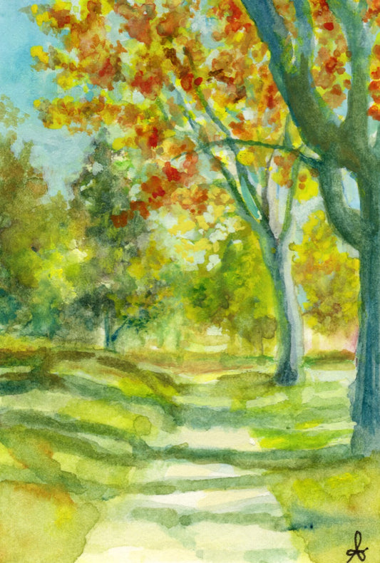 Autumn Stroll - Magnet