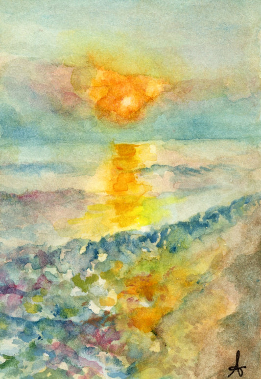 Sunrise on the Shore - Magnet