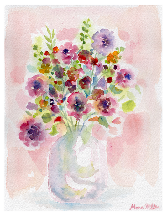 Pink and Purple Hues - Print
