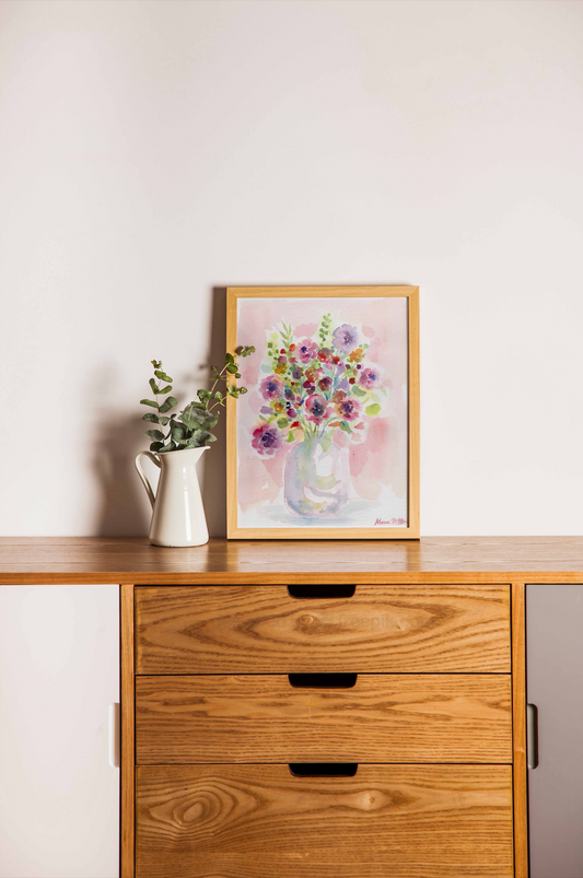 Pink and Purple Hues - Print
